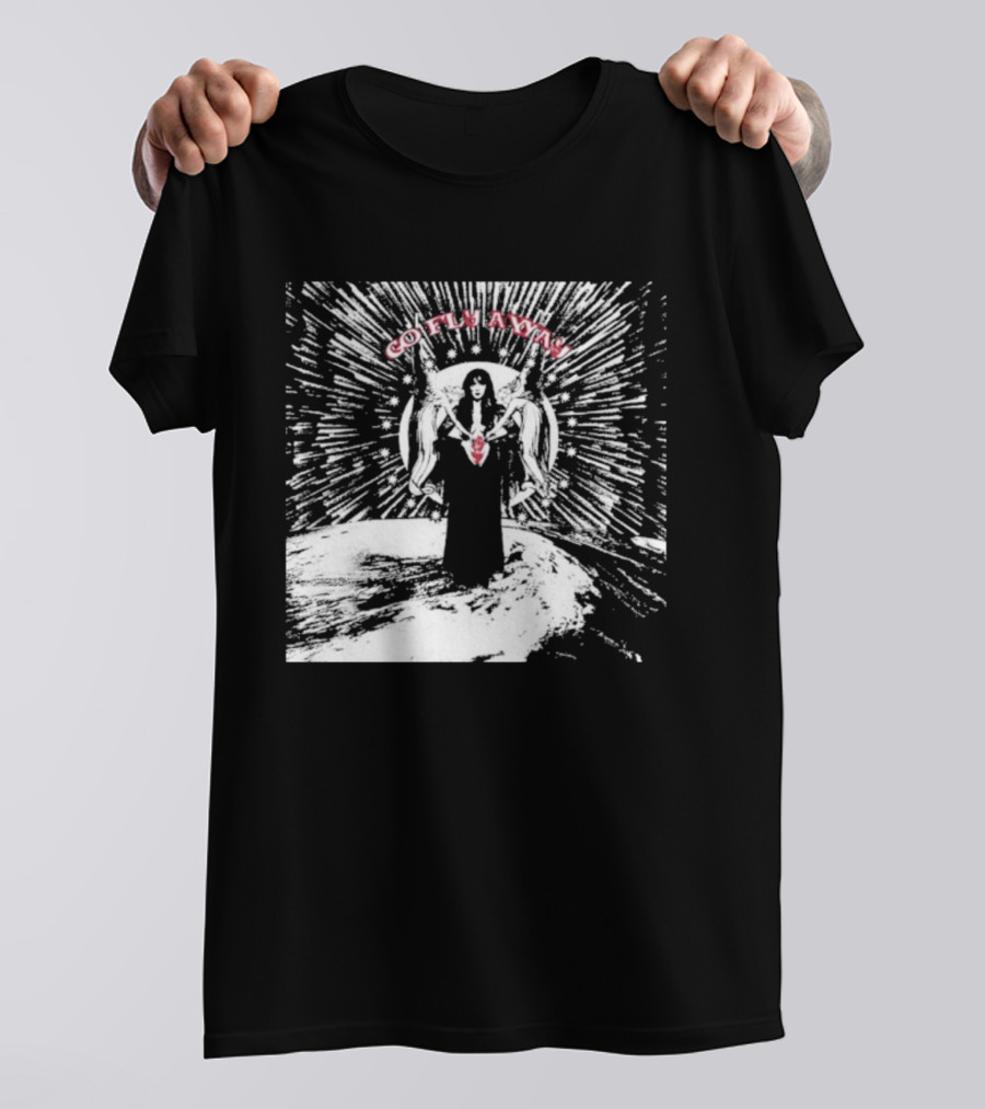 The Velveteers Go Fly Away Angel Wings Burst T-Shirt