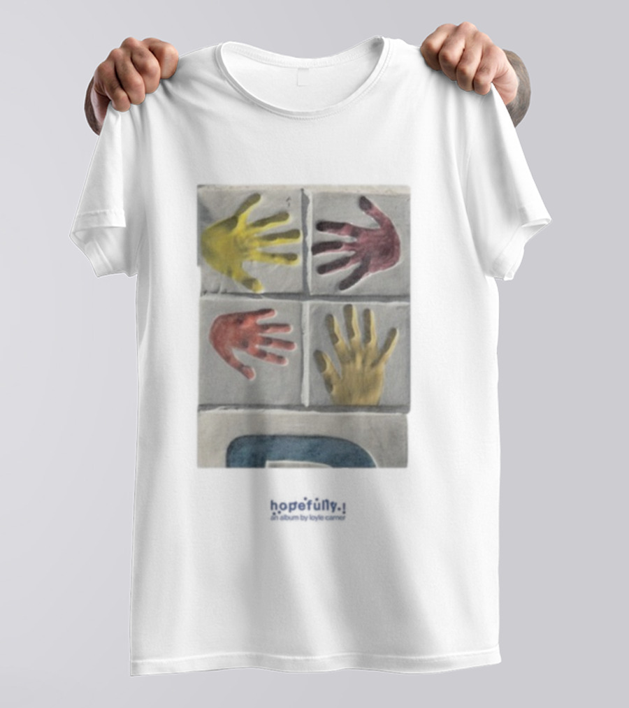 Loyle Carner Hopefully Hands Colorful Handprints T-Shirt