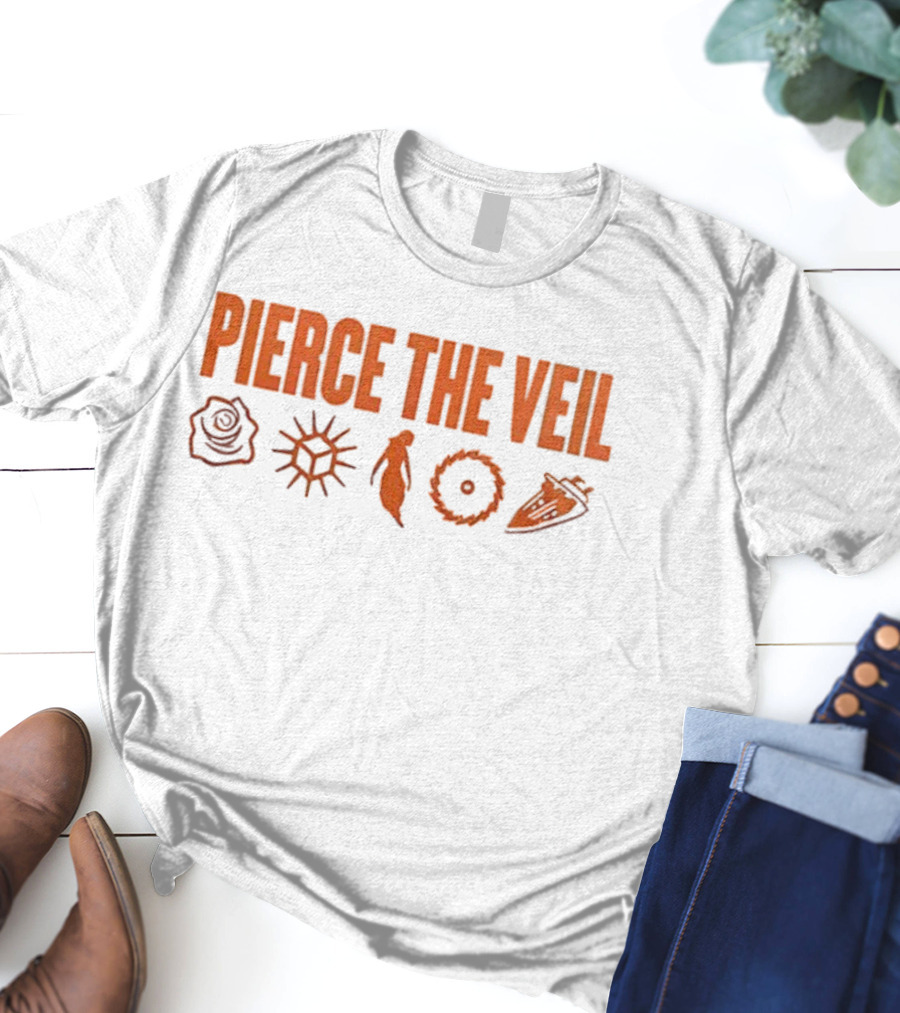 Pierce The Veil 2026 World Tour Symbols Icons Collection T-Shirt