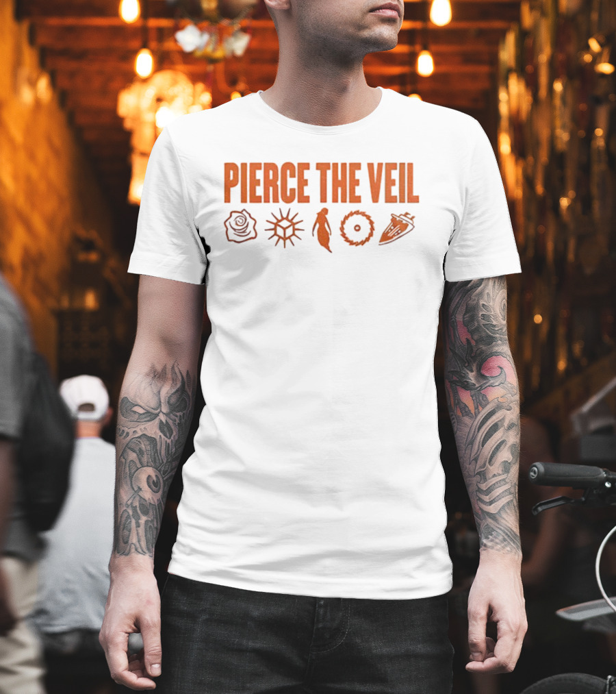 Pierce The Veil 2026 World Tour Symbols Icons Collection T-Shirt