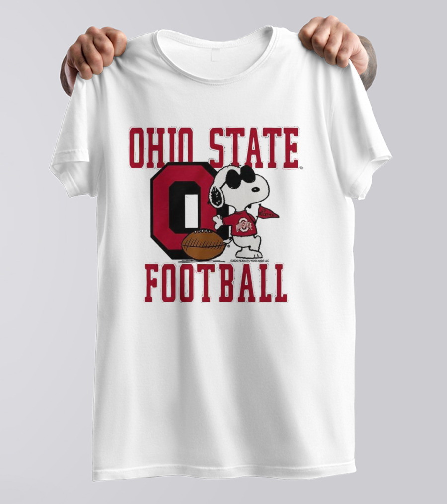 Ohio State Football Snoopy Joe Cool Peanuts Buckeyes Go Buckeyes T-Shirt