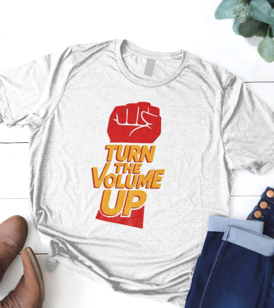 Turn The Volume Up Progressive Fist Symbol Mayor Mamdani NYC Elections 2025 T-Shirt