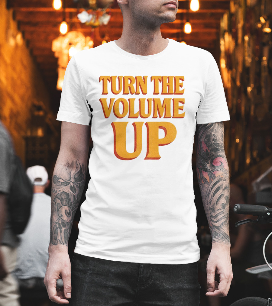 TURN THE VOLUME UP Zohran Mamdani Political Activism Apparel T-Shirt