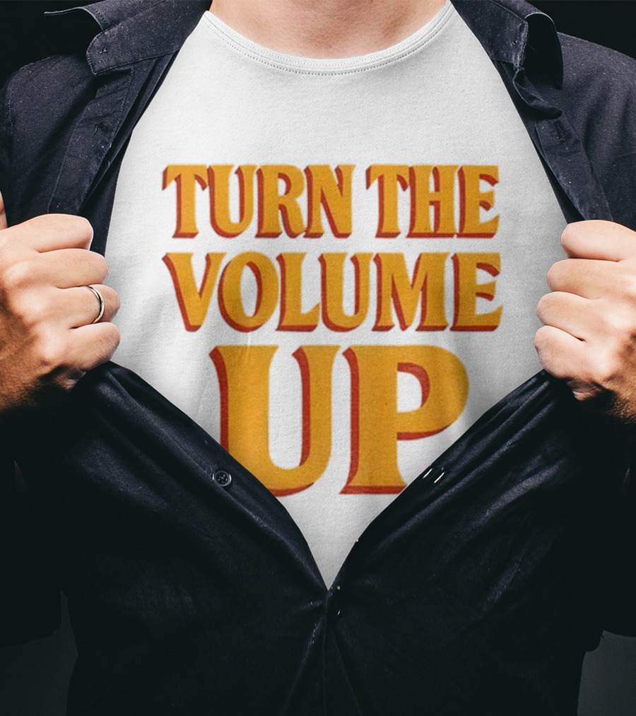 TURN THE VOLUME UP Zohran Mamdani Political Activism Apparel T-Shirt