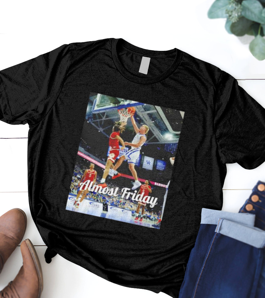 Kentucky Basketball Almost Friday Game Day Action T-Shirt