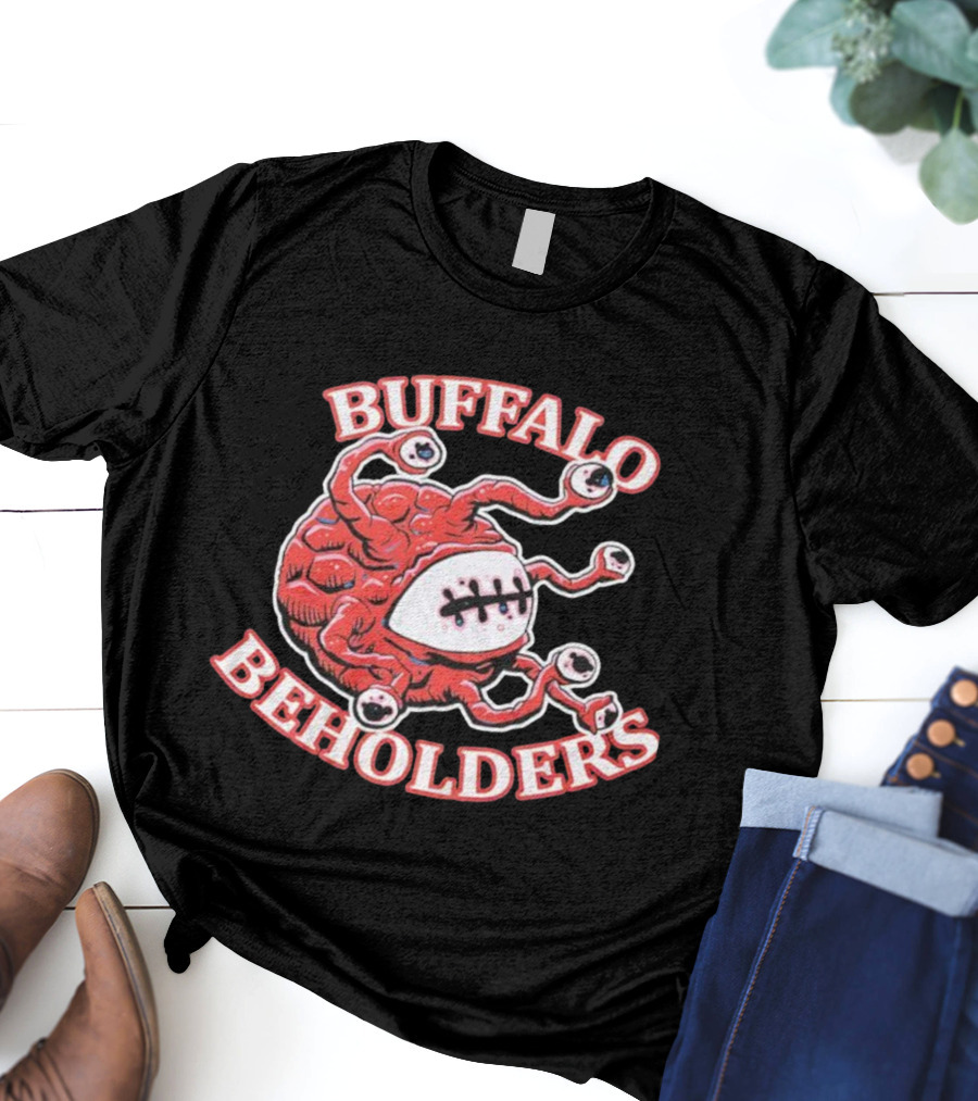 Buffalo Beholders Fantasy Team Eyeball Monster Graphic T-Shirt