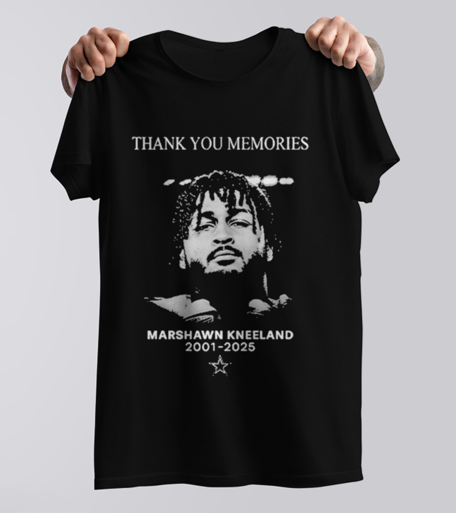 Thank You Memories Marshawn Kneeland 2001-2025 Star Symbol T-Shirt