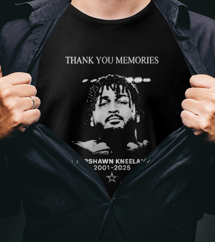 Thank You Memories Marshawn Kneeland 2001-2025 Star Symbol T-Shirt