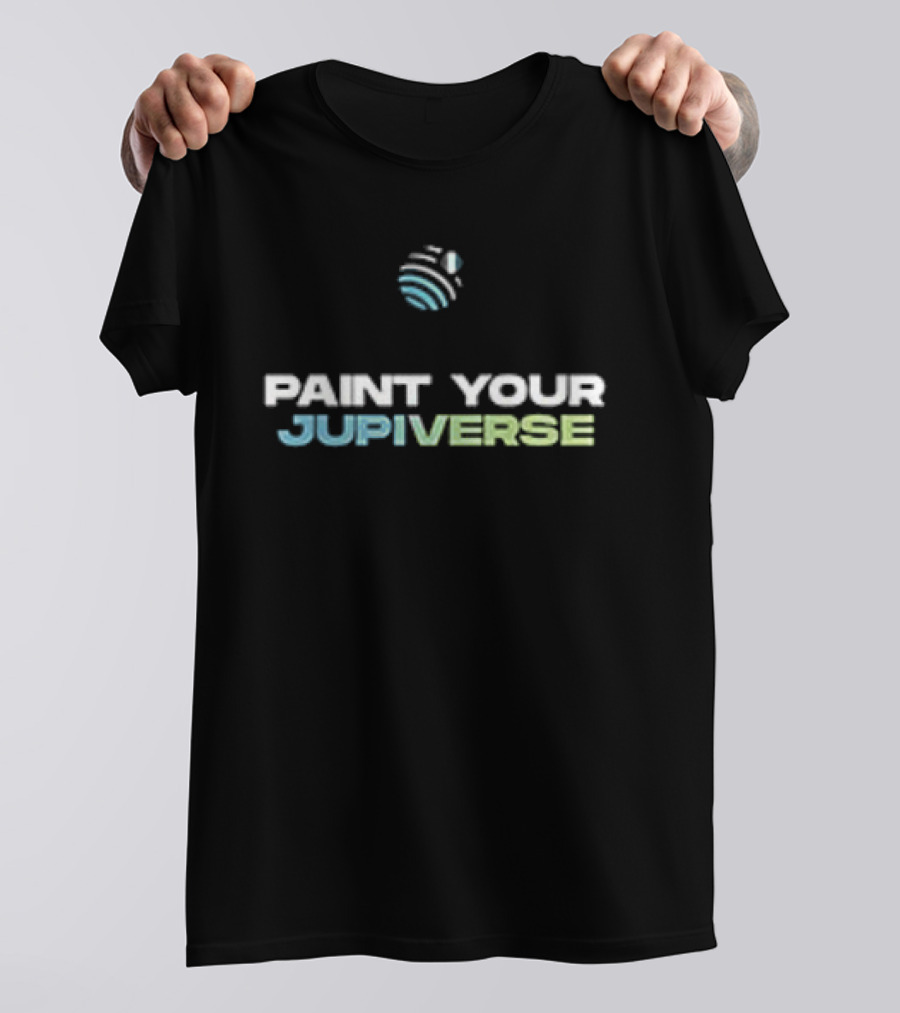 Paint Your Jupiverse Jupiter Planet Art Sip Paint T-Shirt