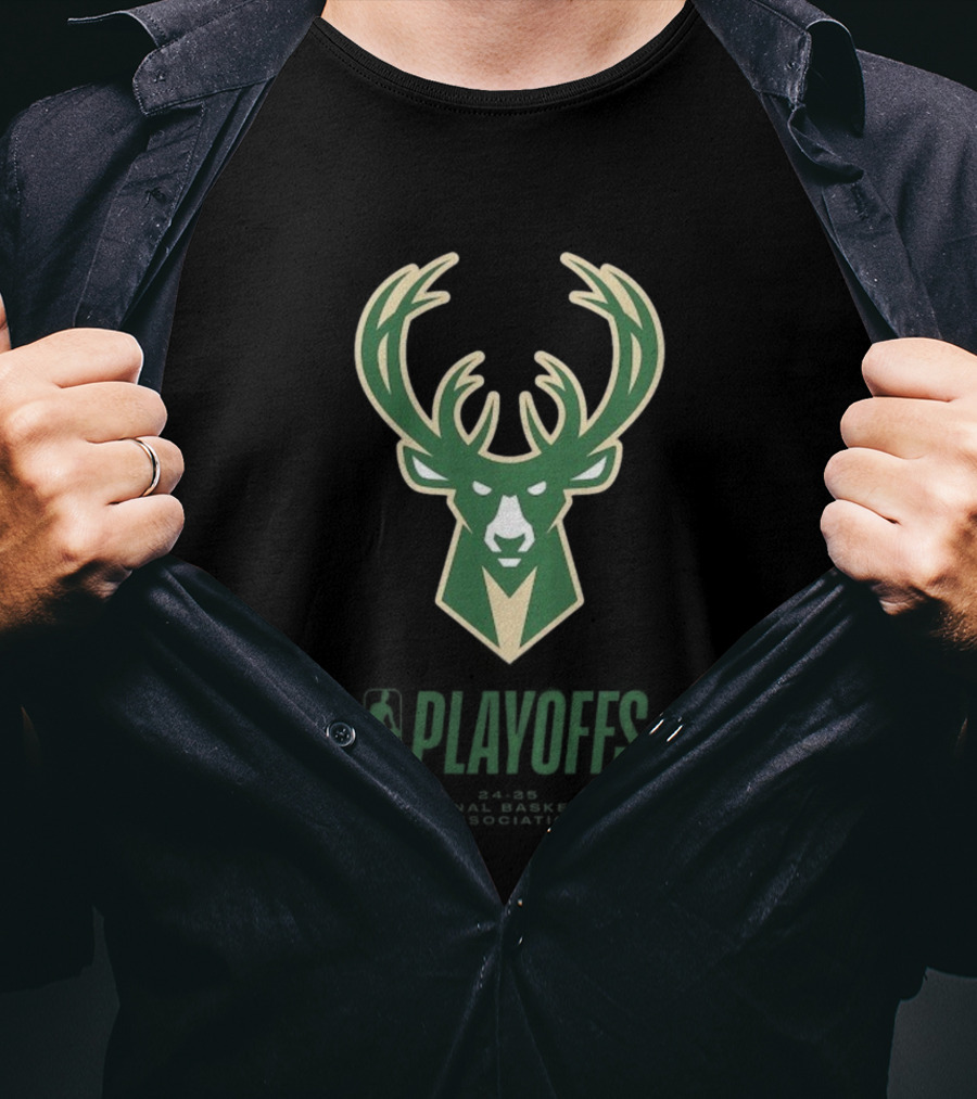 Milwaukee Bucks 2025 NBA Playoffs T-Shirt