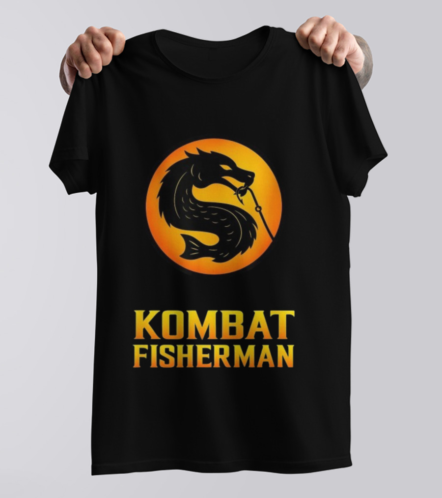 Kombat Fisherman Salmon Fishing Combat Gaming T-Shirt