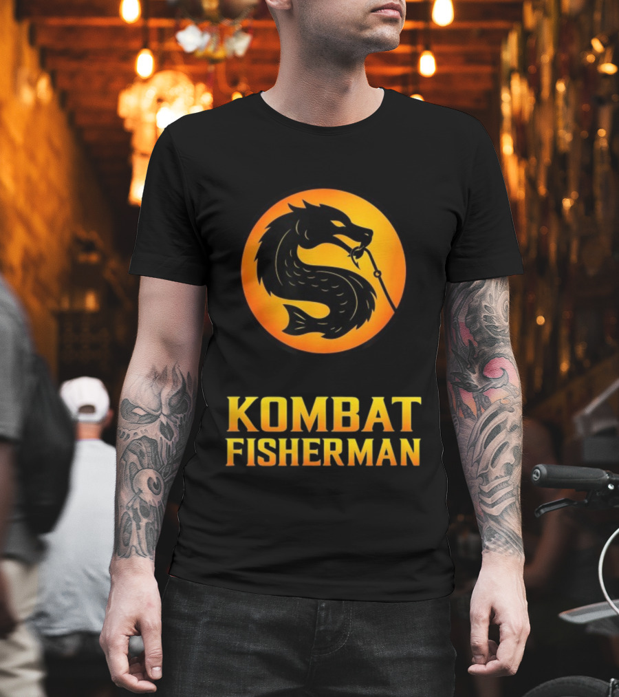 Kombat Fisherman Salmon Fishing Combat Gaming T-Shirt