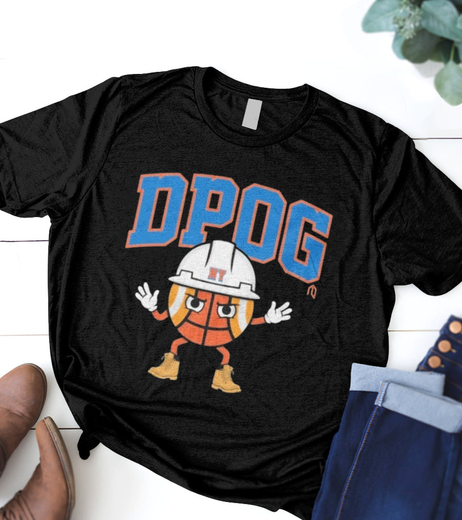 DPOG New York Hard Hat Basketball Character T-Shirt