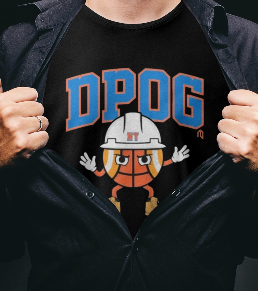 DPOG New York Hard Hat Basketball Character T-Shirt
