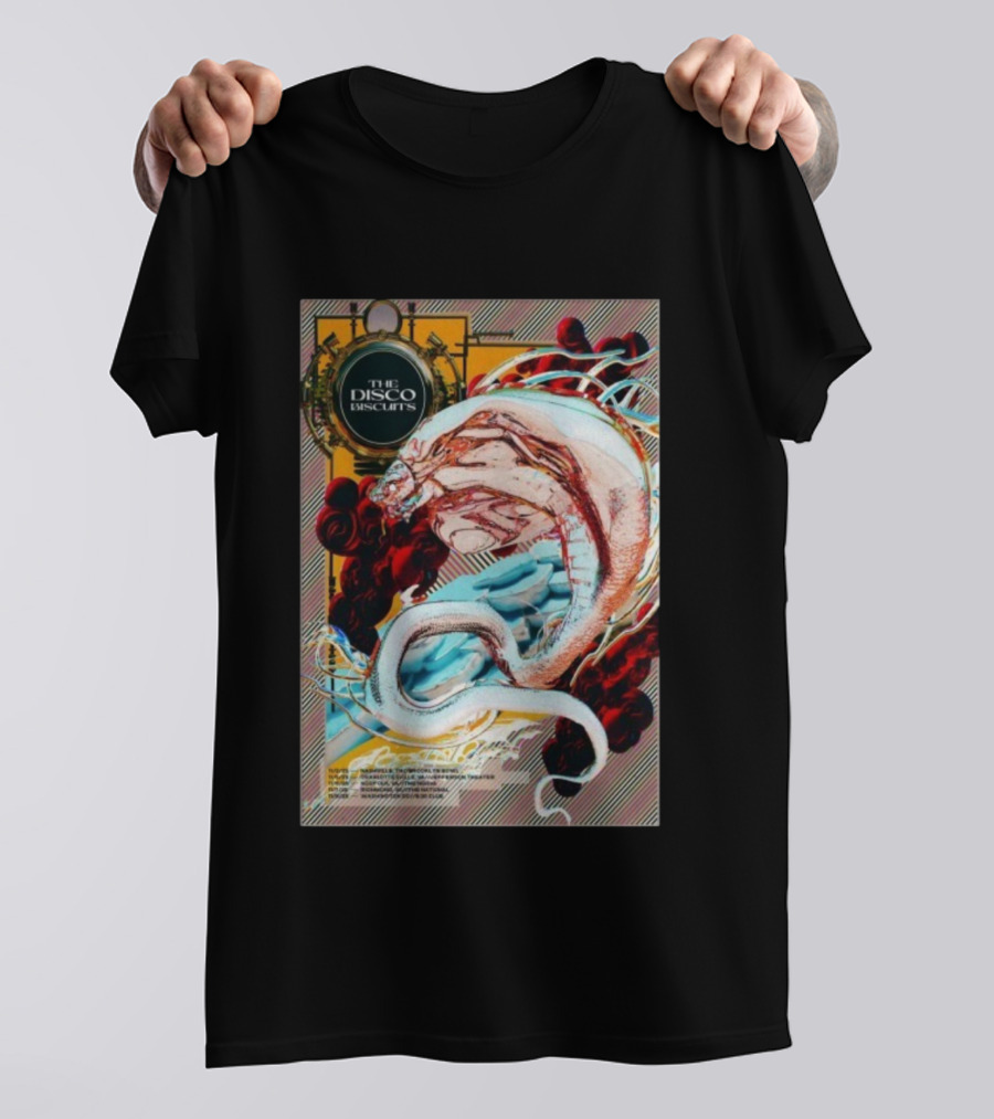 The Disco Biscuits Nov 8 2025 Washington DC Concert Event Snake Art T-Shirt