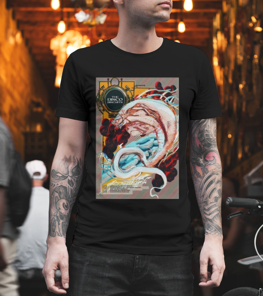 The Disco Biscuits Nov 8 2025 Washington DC Concert Event Snake Art T-Shirt