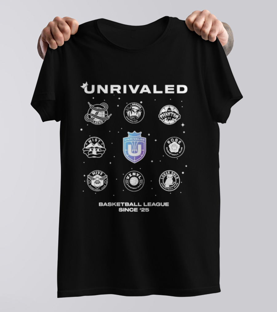UNRIVALED Basketball League Since '25 Emblem Icons Collection T-Shirt