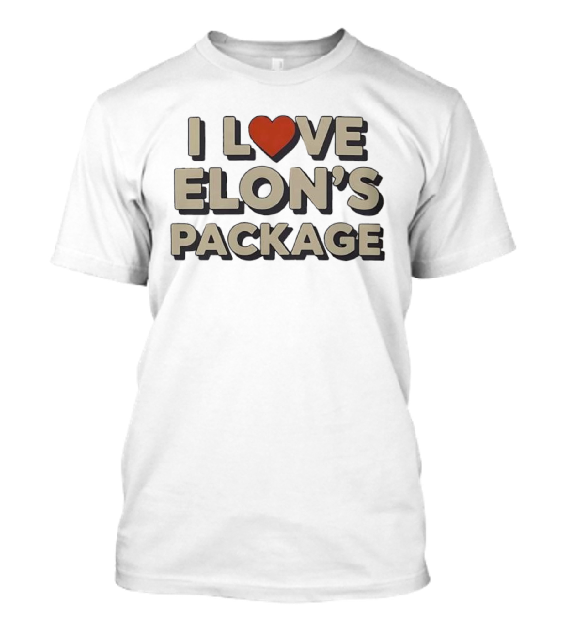 I Love Heart Elon's Package T-Shirt