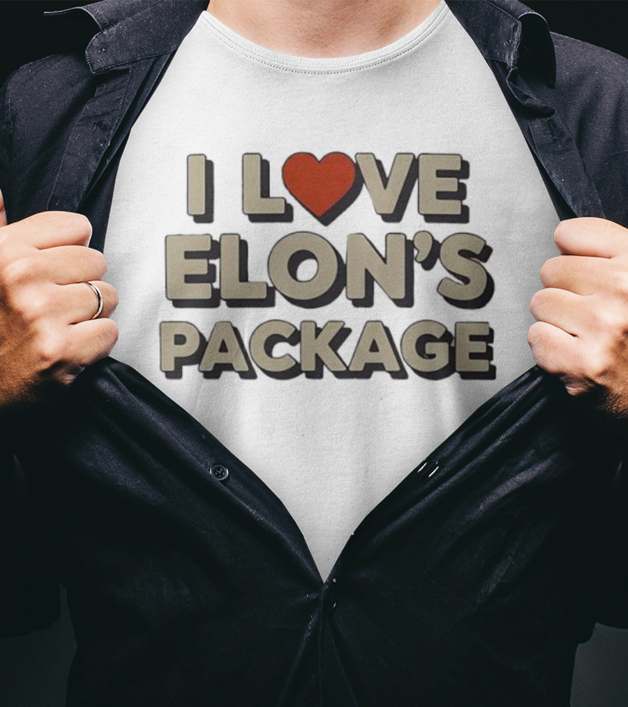 I Love Heart Elon's Package T-Shirt