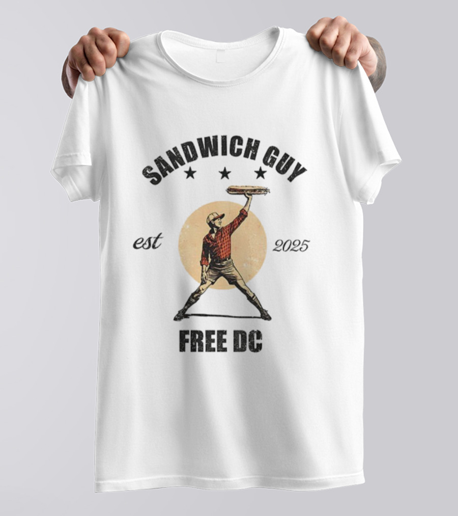 Sandwich Guy Free DC Resistance Est 2025 T-Shirt