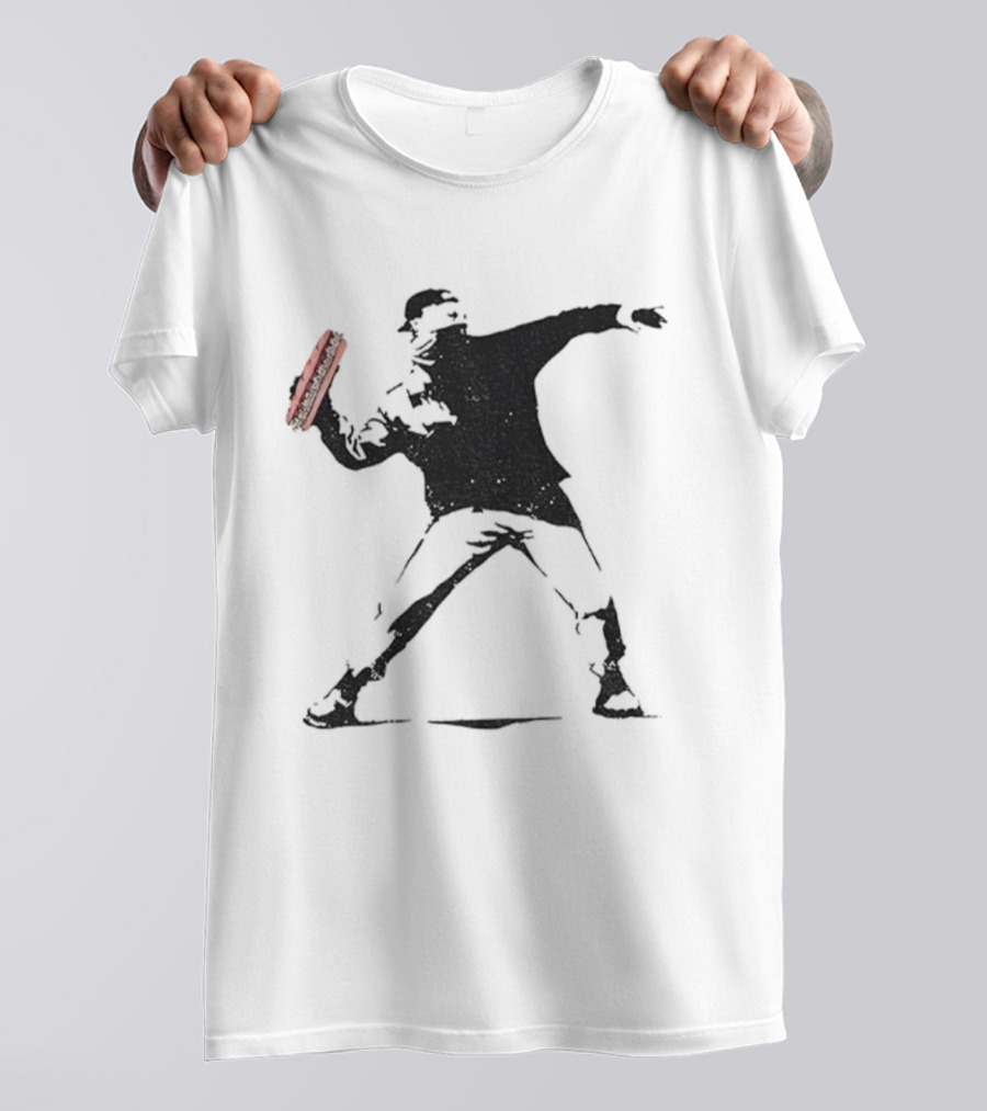 Sandwich Slinger FTW Iconic Sandwich Revolution Guy Throwing Sandwich T-Shirt