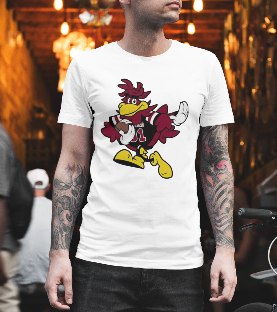 University Of South Carolina Cocky 01 Football Mascot T-Shirt
