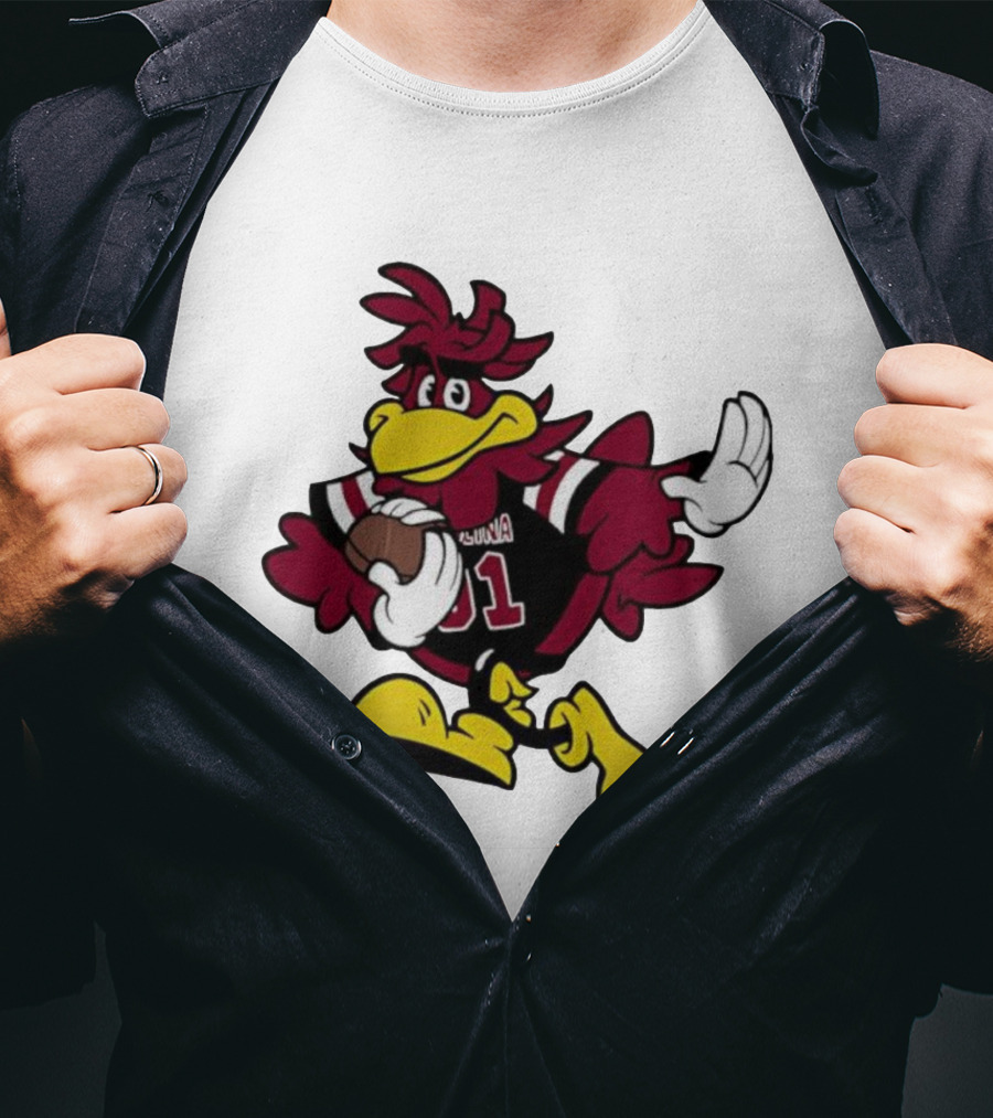 University Of South Carolina Cocky 01 Football Mascot T-Shirt