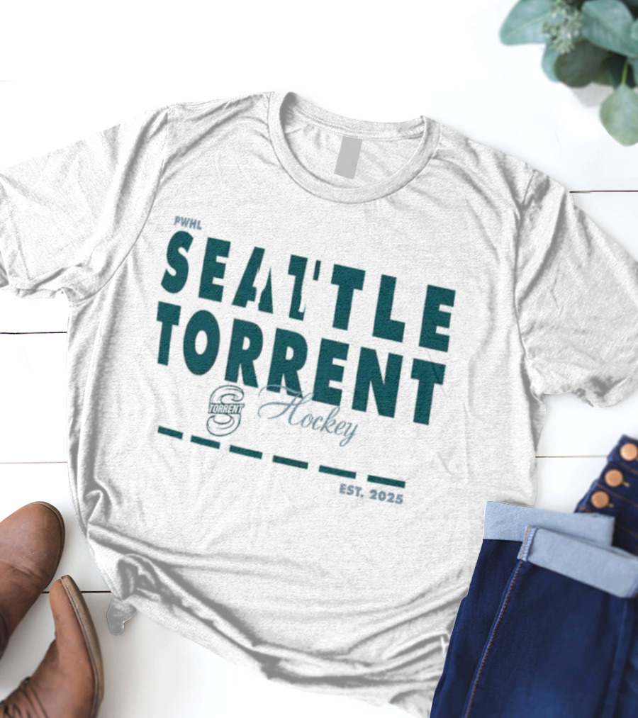 PWHL Seattle Torrent Hockey Team Est. 2025 Classic Sports Style T-Shirt