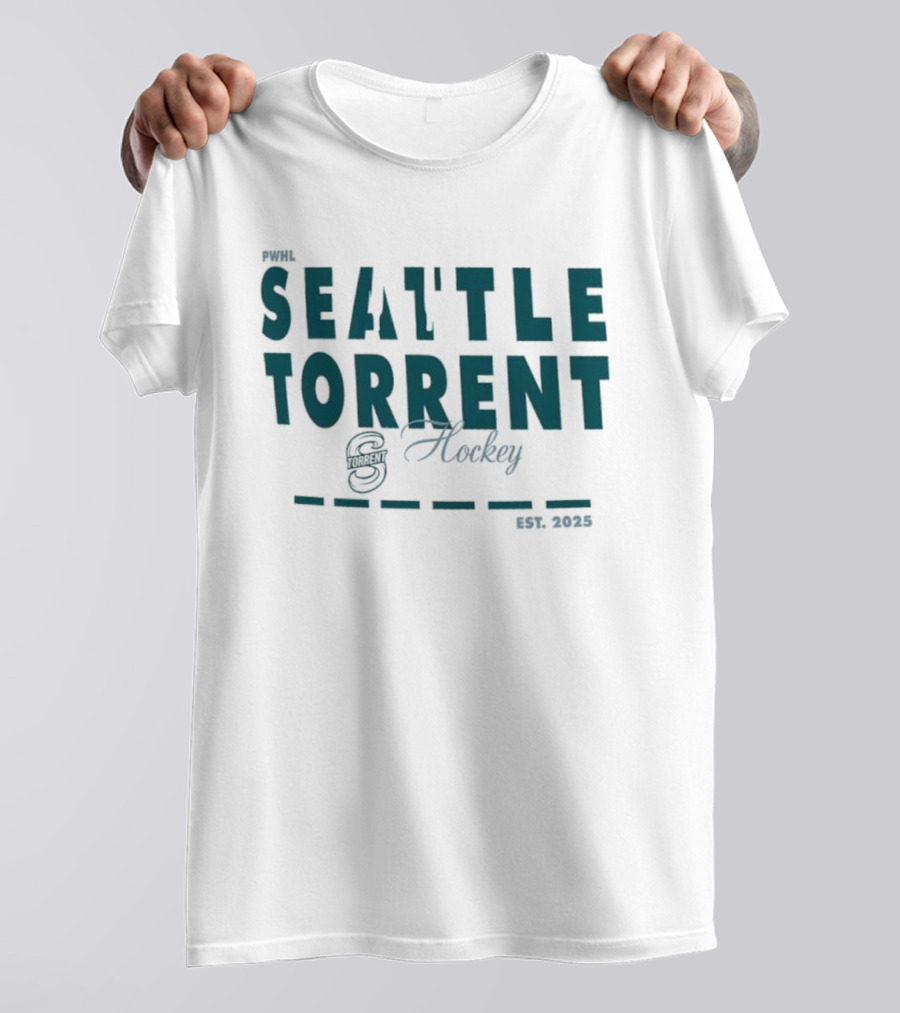 PWHL Seattle Torrent Hockey Team Est. 2025 Classic Sports Style T-Shirt
