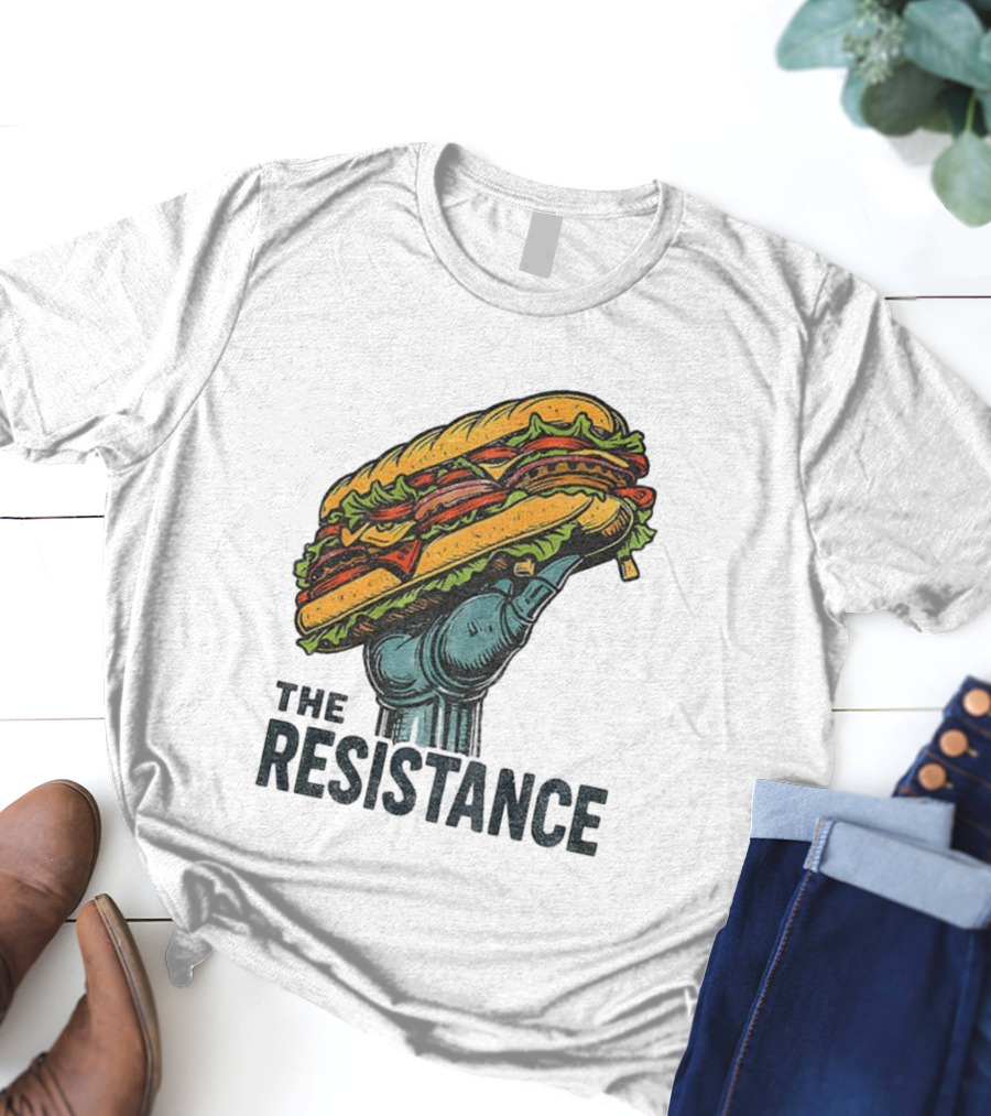 The Resistance Sandwich Fist Abolish ICE Washington T-Shirt