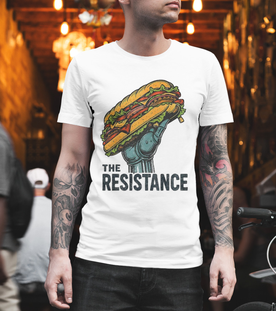 The Resistance Sandwich Fist Abolish ICE Washington T-Shirt
