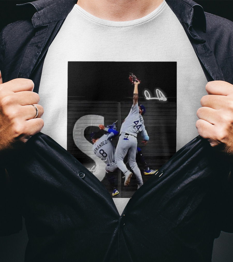 World Series Game 7 Hernández 8 Pages 44 Signatures T-Shirt