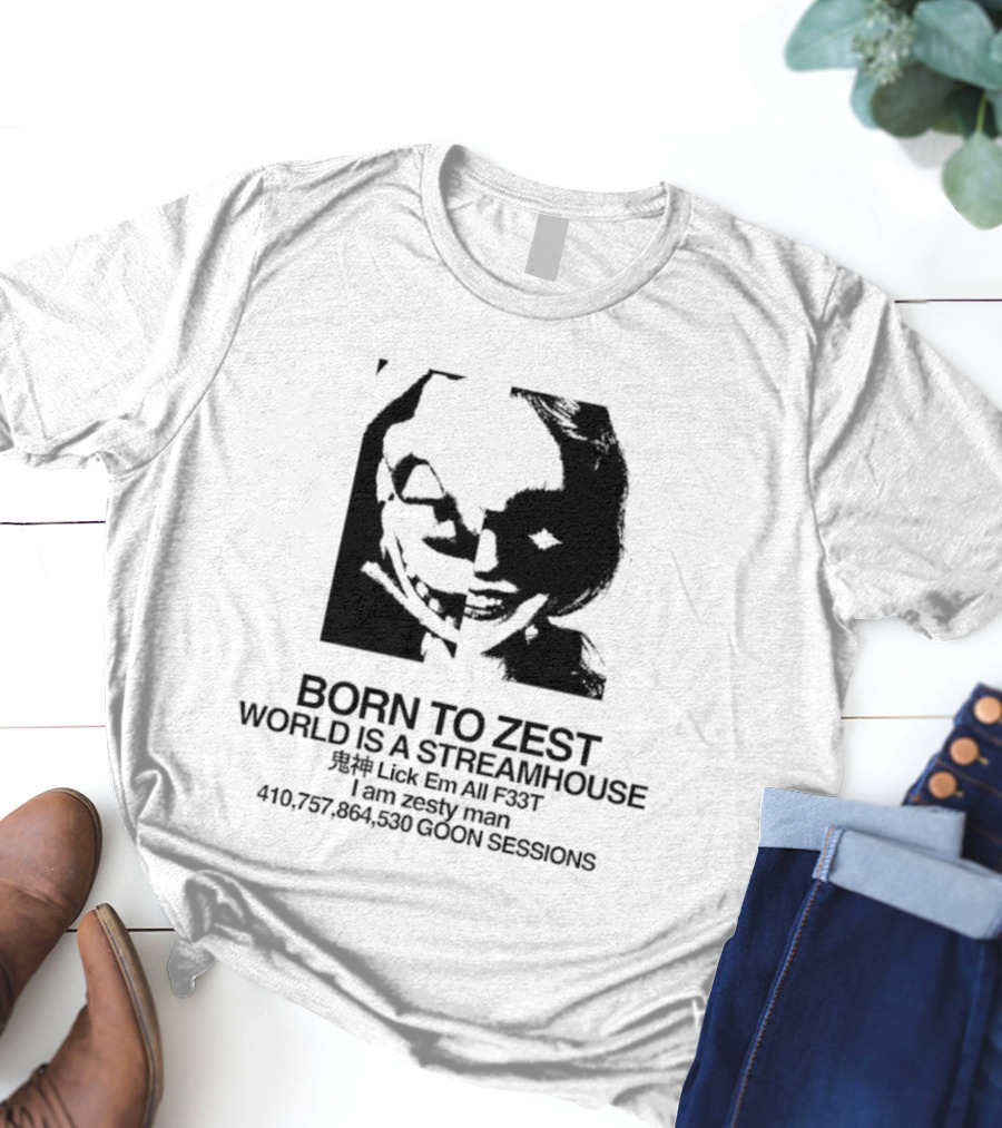 Born To Zest World Is A Streamhouse Bicycle Infinity Zesty Symphony Electric Cooperation T-Shirt