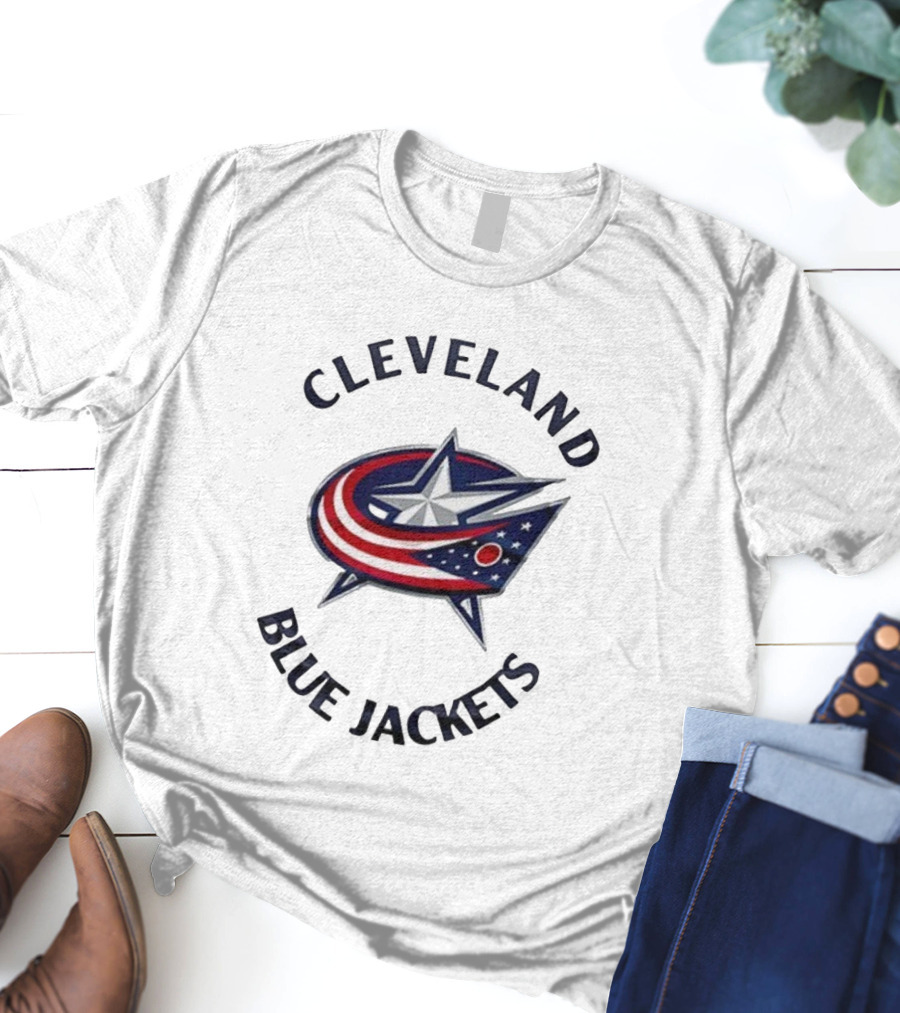Cleveland Blue Jackets 2025 Retro Stars And Stripes Iconic Style T-Shirt