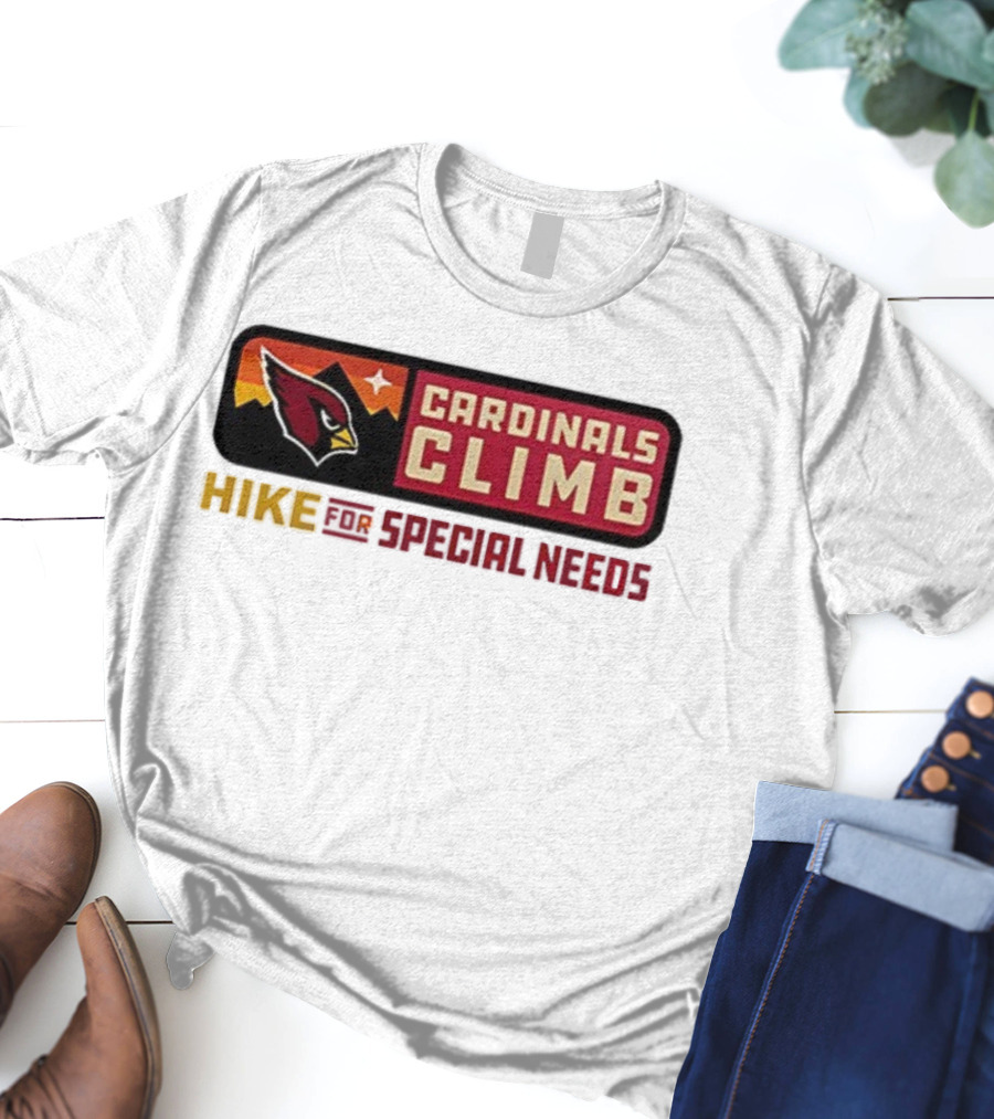 Cardinals Climb Hike For Special Needs 2025 Adventure T-Shirt