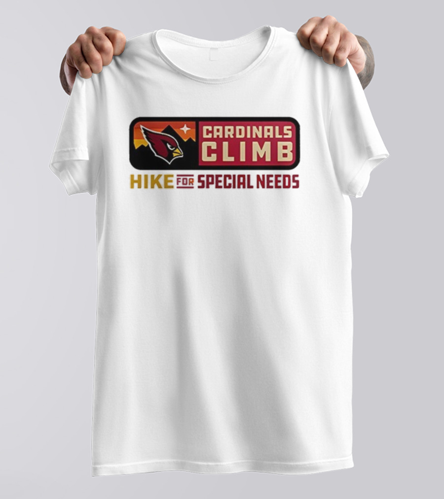 Cardinals Climb Hike For Special Needs 2025 Adventure T-Shirt