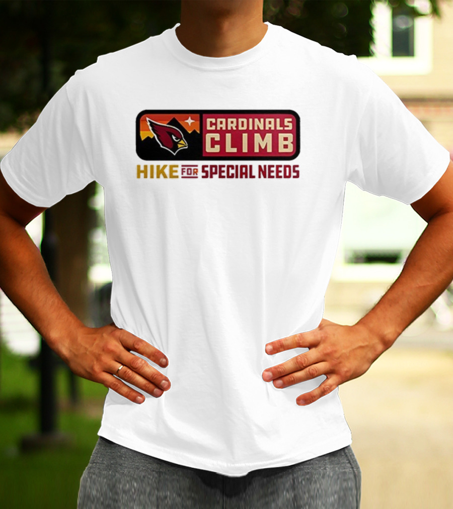 Cardinals Climb Hike For Special Needs 2025 Adventure T-Shirt