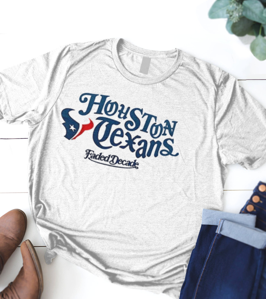 Houston Texans Faded Decade Collaboration T-Shirt