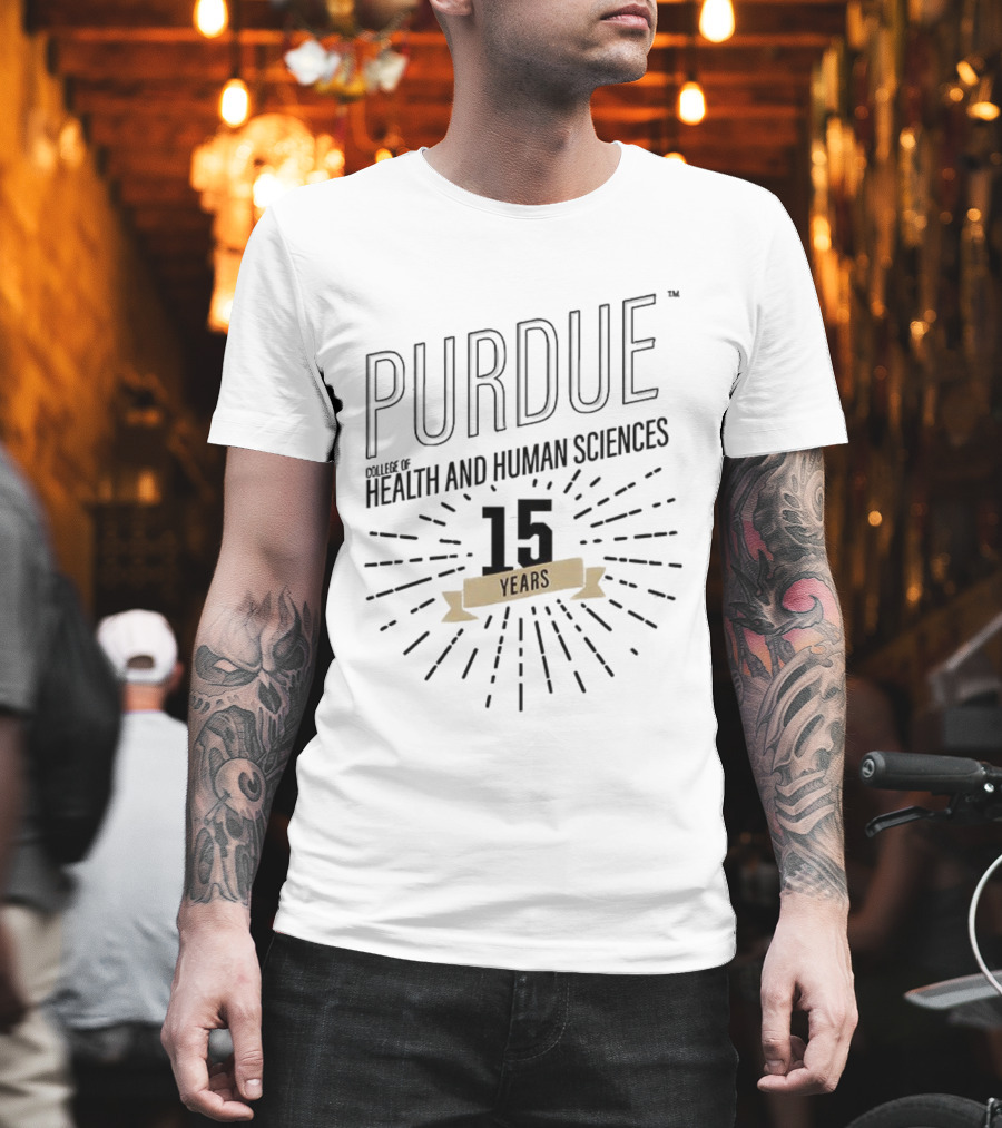 Purdue Boilermakers College Of Health And Human Sciences 15 Years Celebration T-Shirt