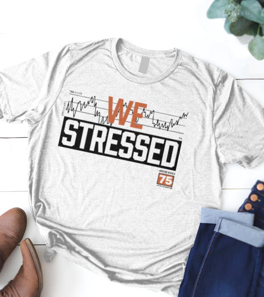 WE STRESSED Hood News 75 Radio T-Shirt