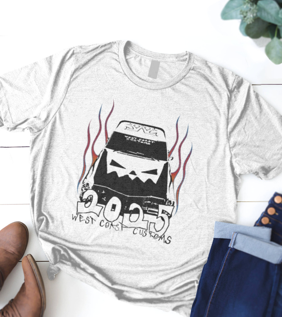 West Coast Customs 2025 Flame Car Art T-Shirt