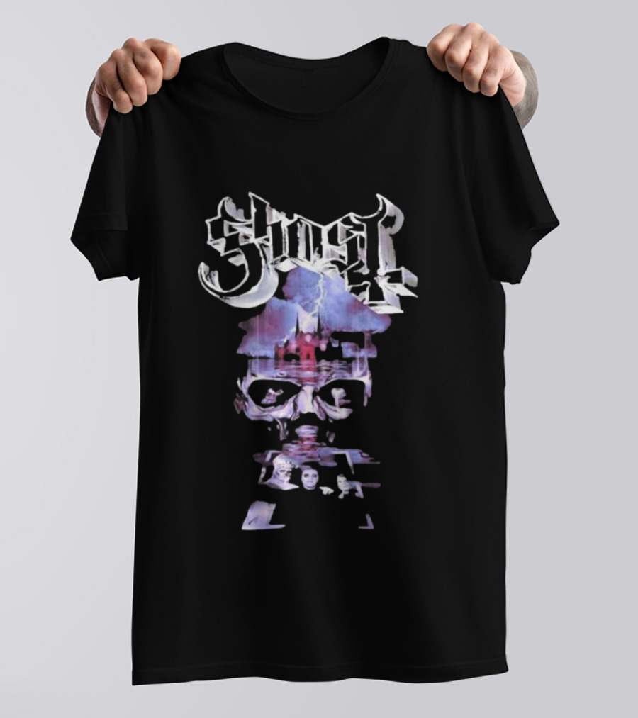 Ghost Papa V Perpetua Skeletal Tour 2025 Artwork T-Shirt