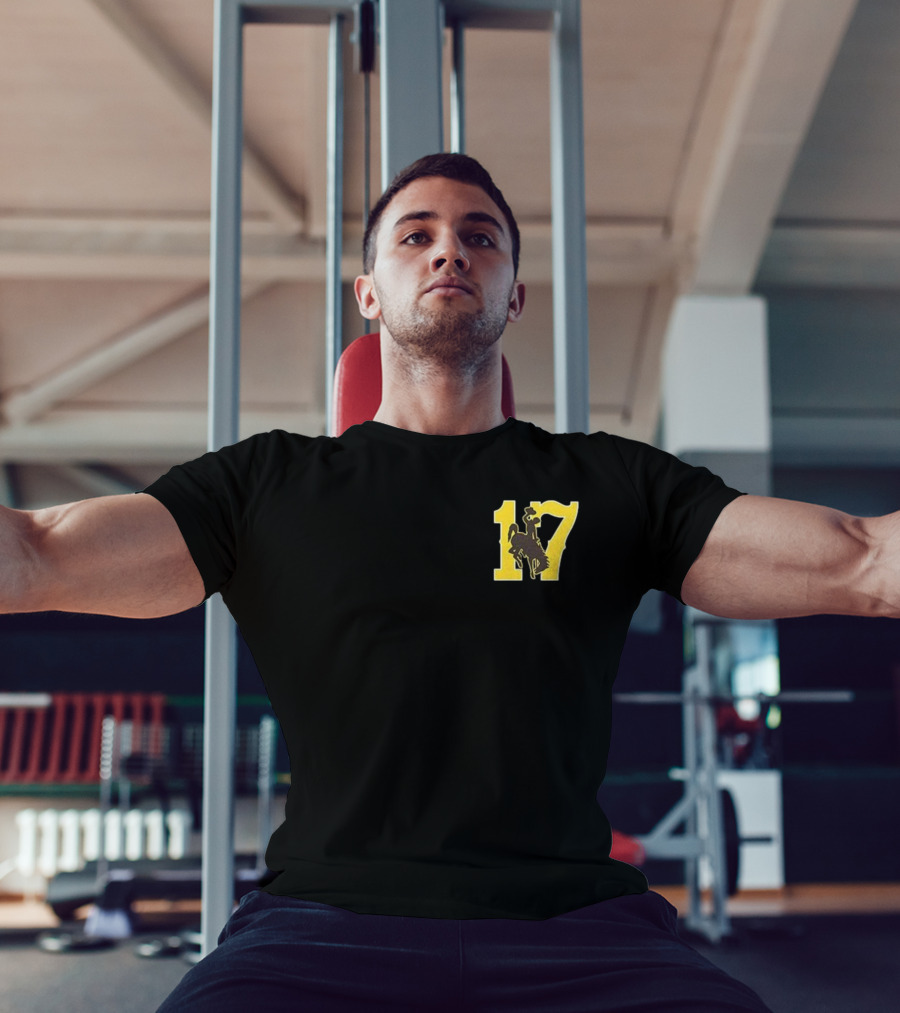 Josh Allen 17 Once A Poke Always A Poke Cowboy Logo T-Shirt