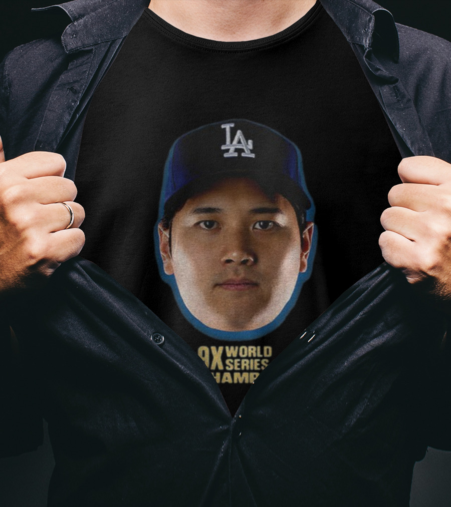 Shohei Ohtani Los Angeles Dodgers 9X World Series Champs 2025 T-Shirt