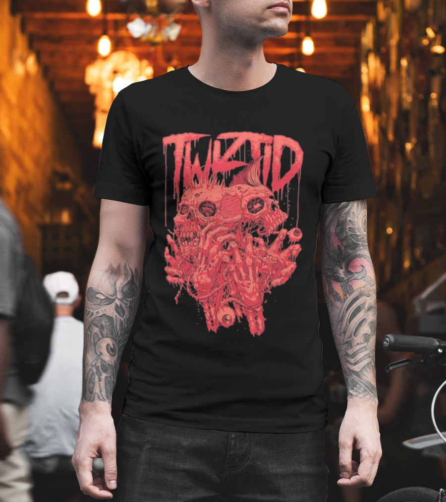 Twiztid Skeletons Bloody Dripping Skull Twiztid T-Shirt