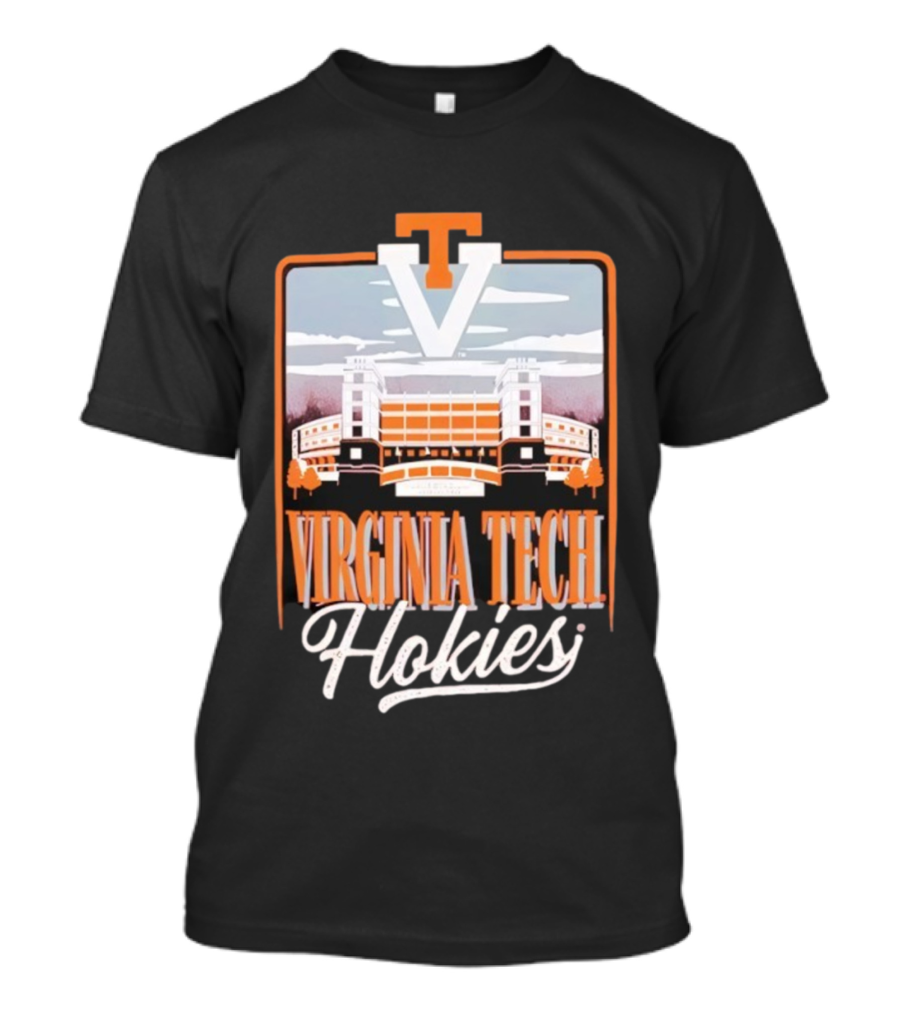 Virginia Tech Hokies Lane Stadium VT Travis Field Tailgate Football Atmosphere T-Shirt