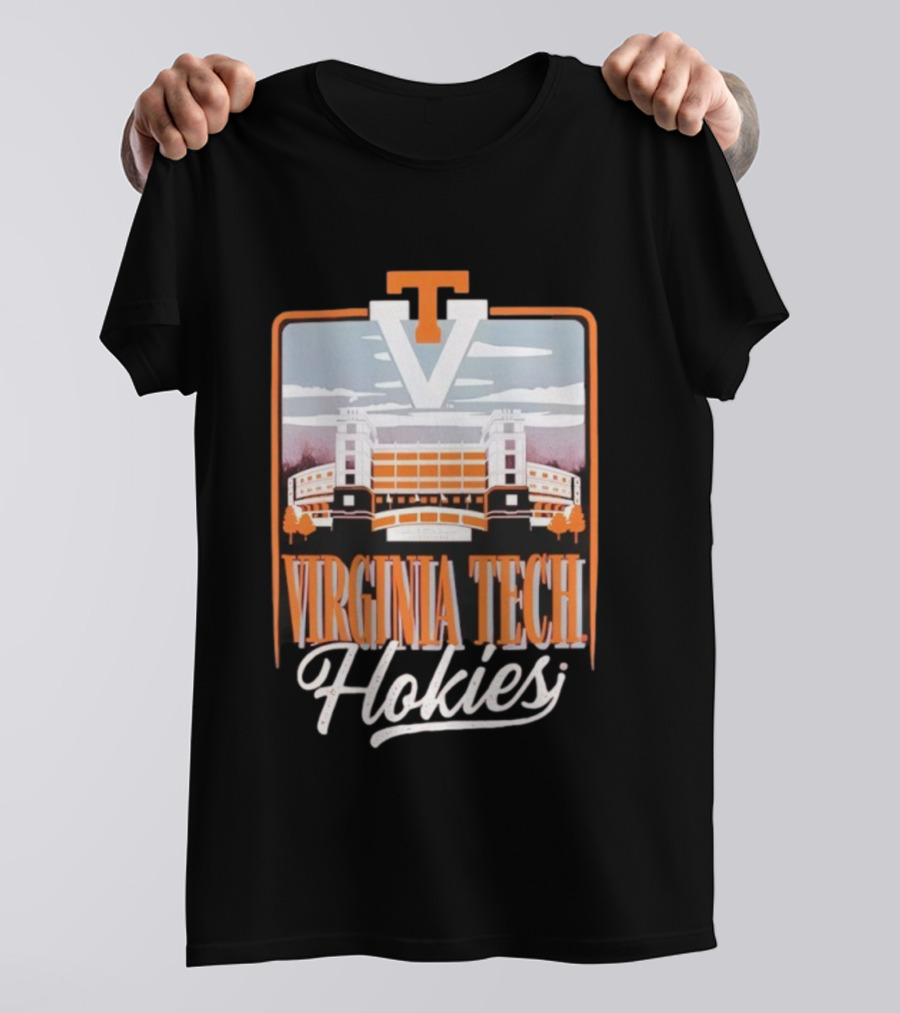 Virginia Tech Hokies Lane Stadium VT Travis Field Tailgate Football Atmosphere T-Shirt