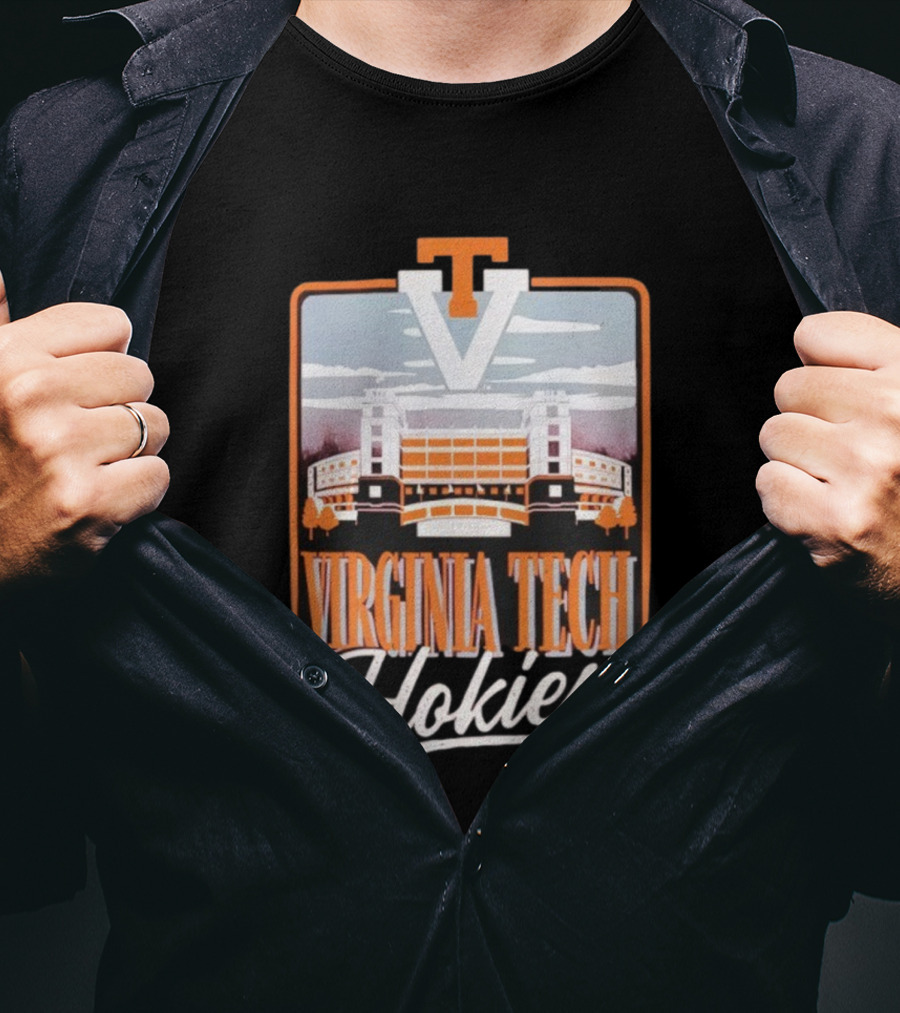 Virginia Tech Hokies Lane Stadium VT Travis Field Tailgate Football Atmosphere T-Shirt