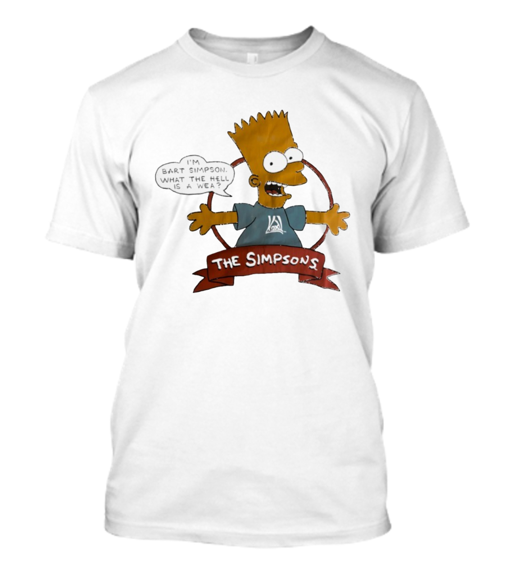 The Simpsons Bart Simpson What The Hell Is A Wea T-Shirt