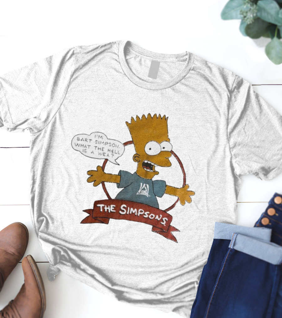 The Simpsons Bart Simpson What The Hell Is A Wea T-Shirt